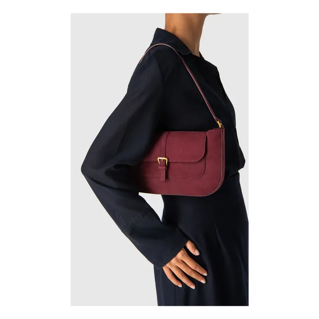 Sac Miranda Suède | Rouge cerise