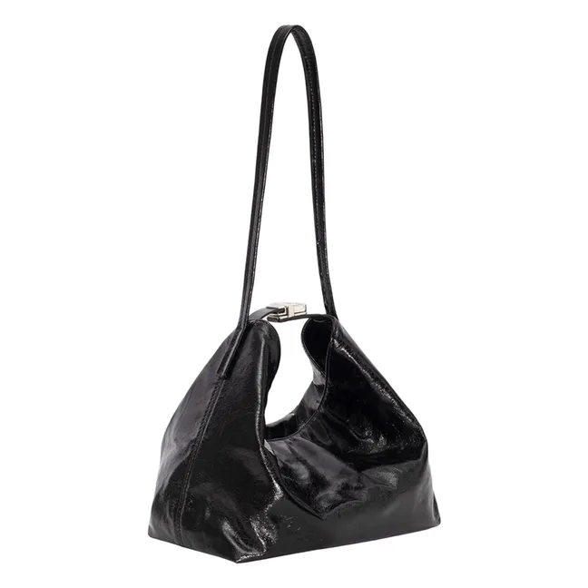 Bolso Bea de piel texturizada | Negro