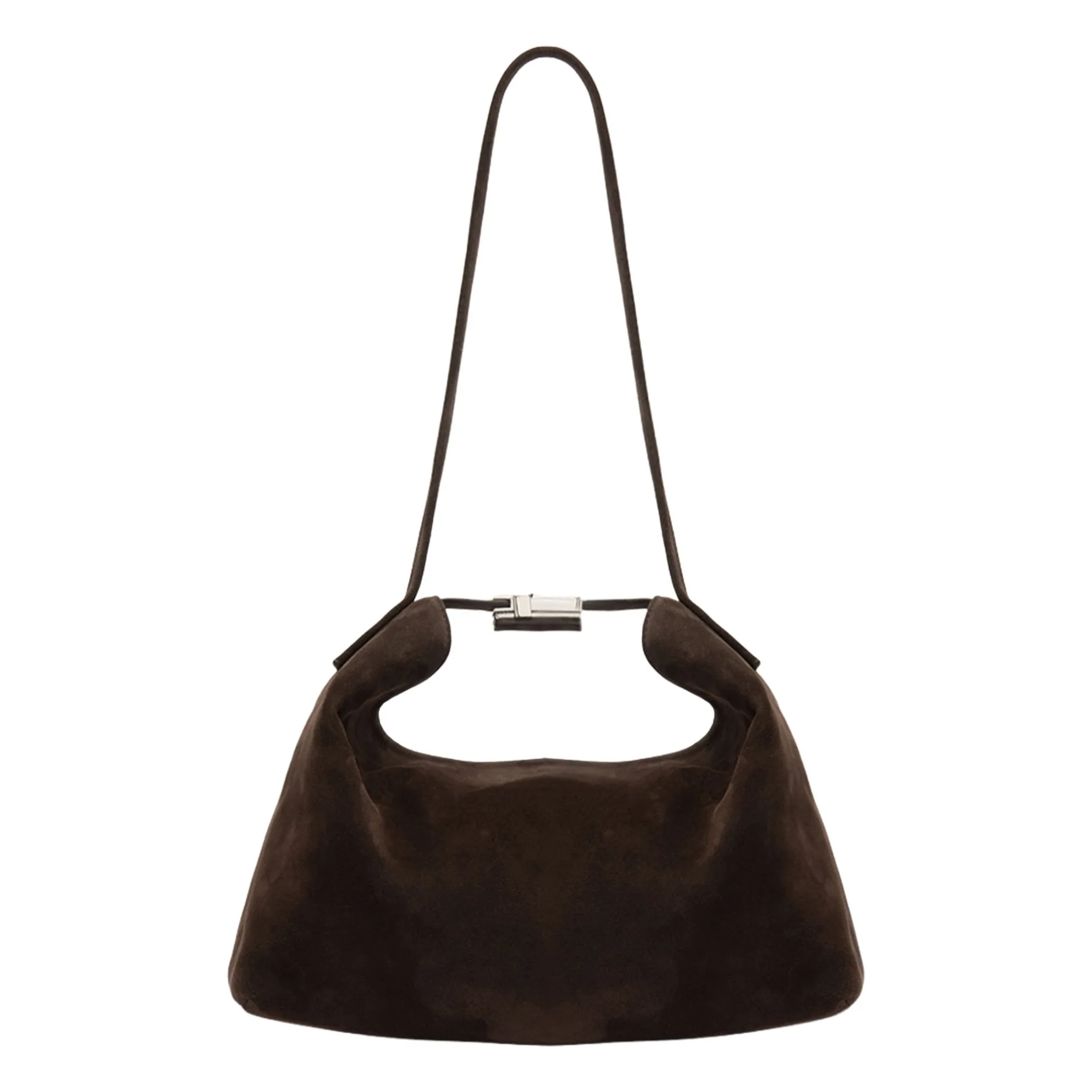 By Far Coffee Bea Suède Bag