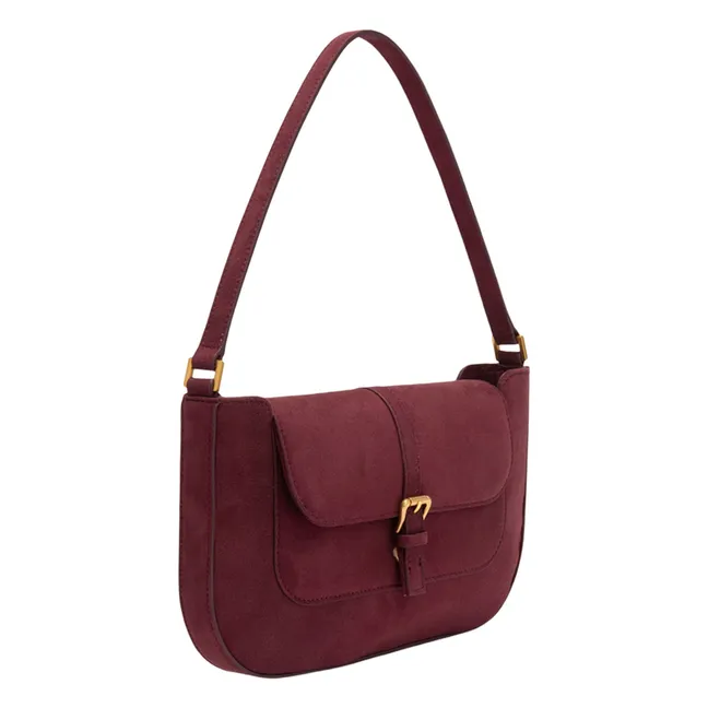 Sac Miranda Suède | Rouge cerise