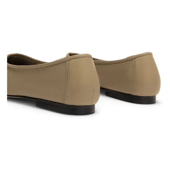Ballerinas Prudence Texturiertes Leder | Beige