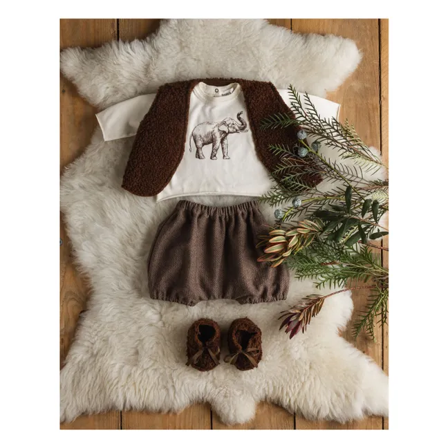 Sarouel Babe Velours Côtelé | Marron