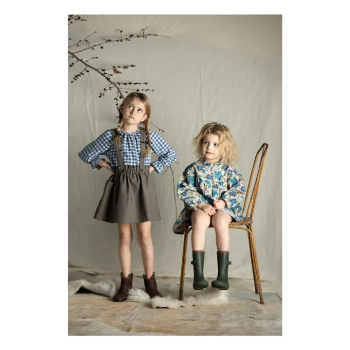 Blouse Lola Vichy | Bleu- Image produit n°4