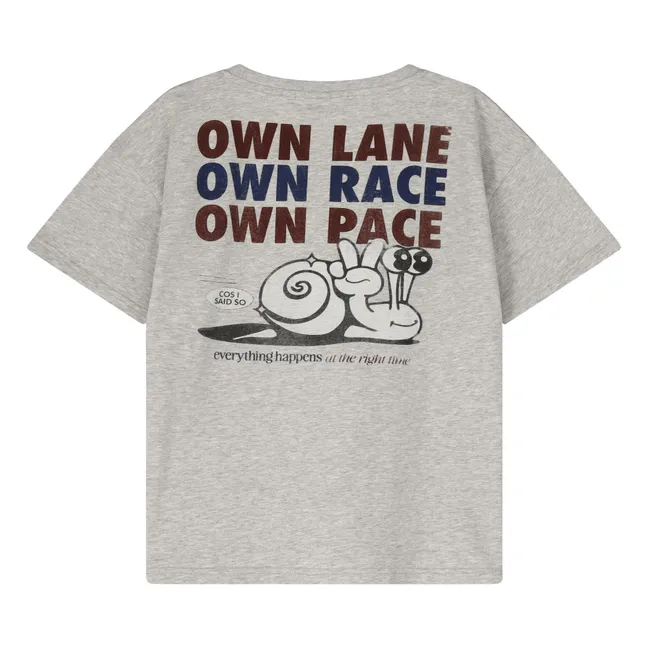 T-shirt Own Lane Coton Bio | Gris chiné