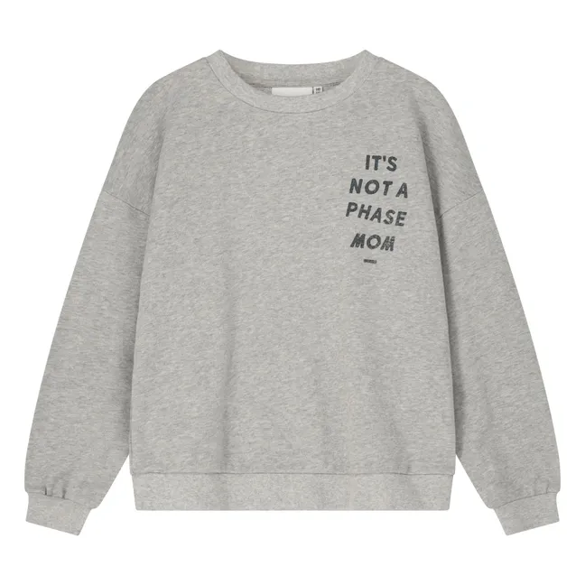 Sweat Phase Coton Bio | Gris chiné