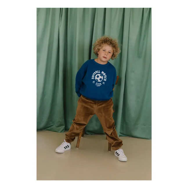 Sweat Tony Football Coton Bio | Bleu nuit