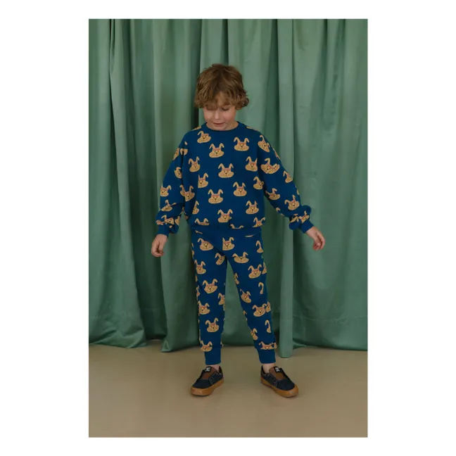 Sweat Tony Lapins Coton Bio | Bleu