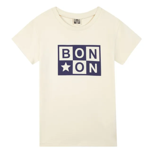 Zusammenarbeit Bonton x Ron Dorff - T-Shirt Tubog Bio-Baumwolle | Weiß