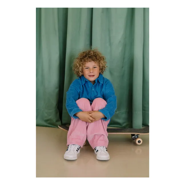 Chemise Johnny Velours Côtelé | Gris