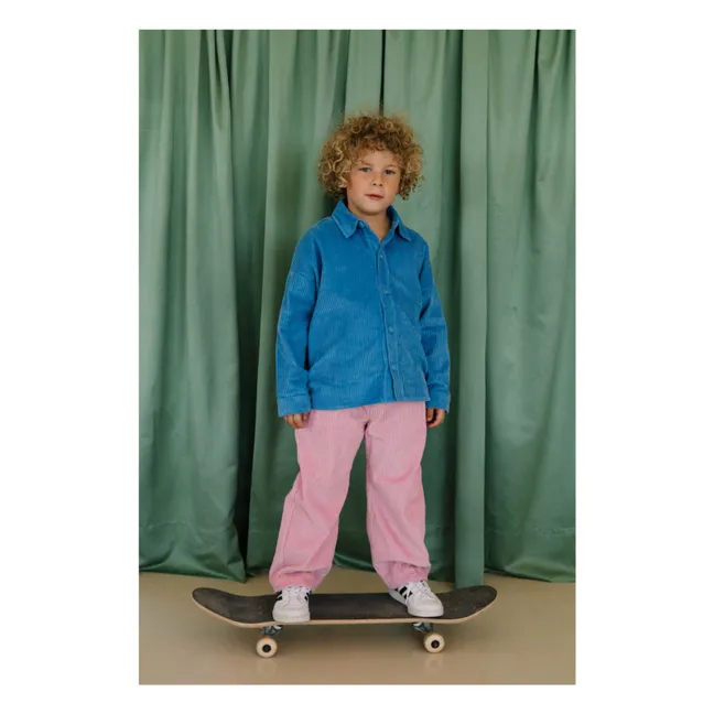 Chemise Johnny Velours Côtelé | Gris