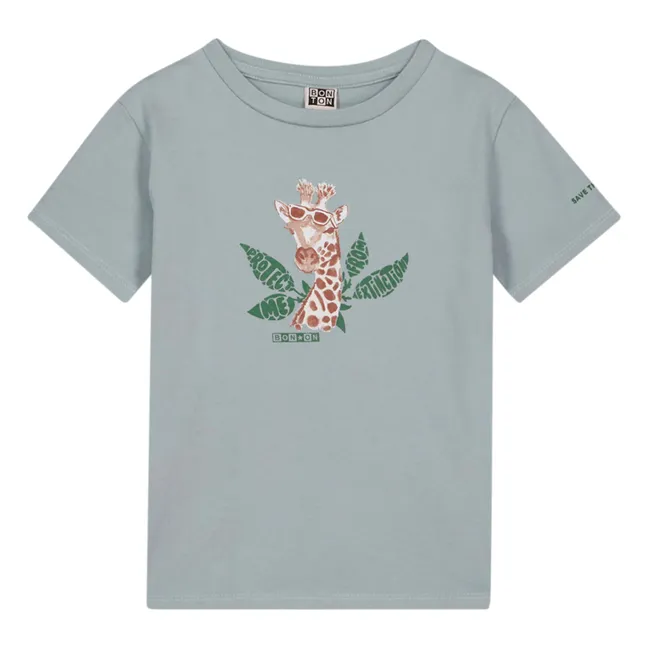 Camiseta de algodón ecológico Tubog | Azul Cielo