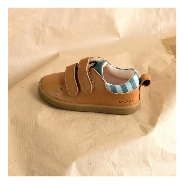 Chaussures Mahaut Rayées | Bleu Clair