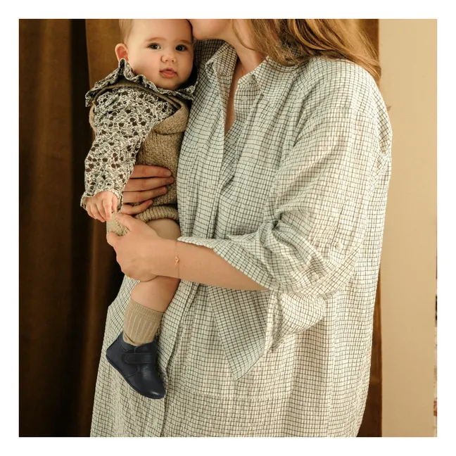 Ultraweiche Hausschuhe Achille | Navy