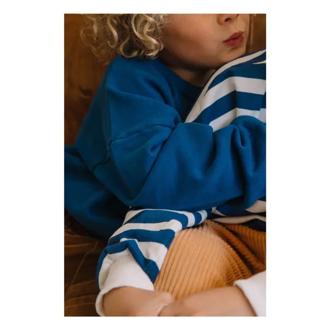 Sweat Tony Football Coton Bio | Bleu nuit