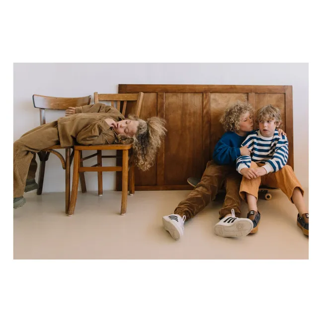 Jogger Ronnie Velours Bio | Marron