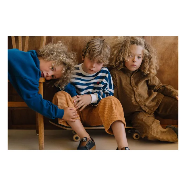 Jogger Ronnie Velours Bio | Marron