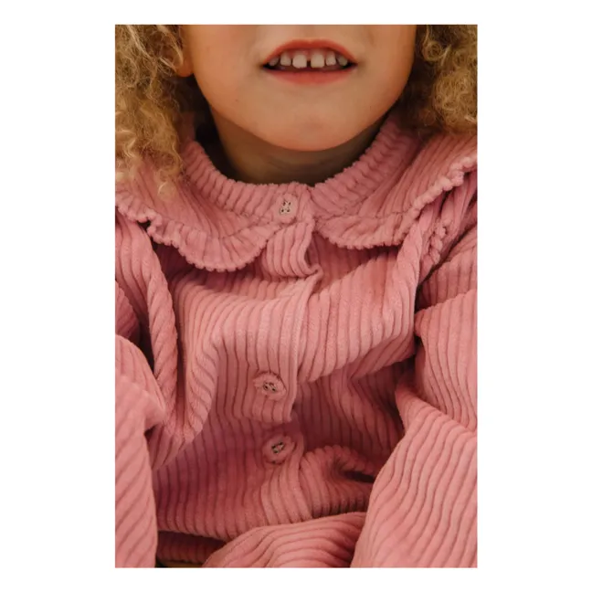 Blouse Clara Velours Côtelé | Rose