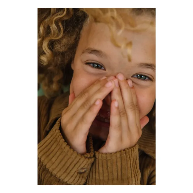 Chemise Johnny Velours Côtelé | Marron