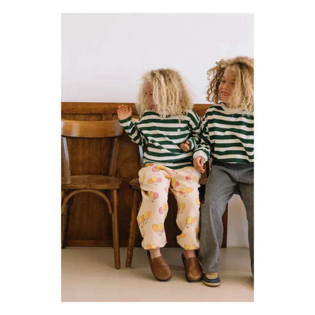 Sweat Tony Rayures | Vert