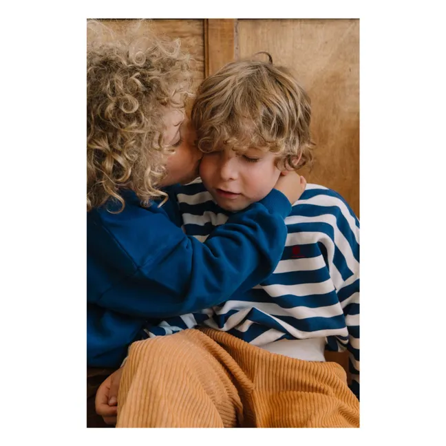 Sweat Tony Football Coton Bio | Bleu nuit