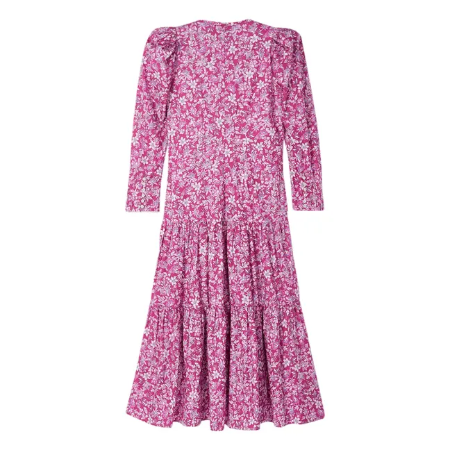 Long Pattern Dress | Pink
