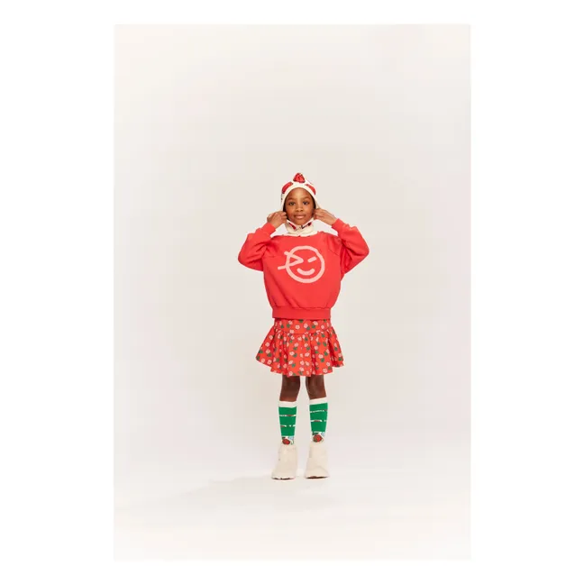 Cloud Denim skirt | Red