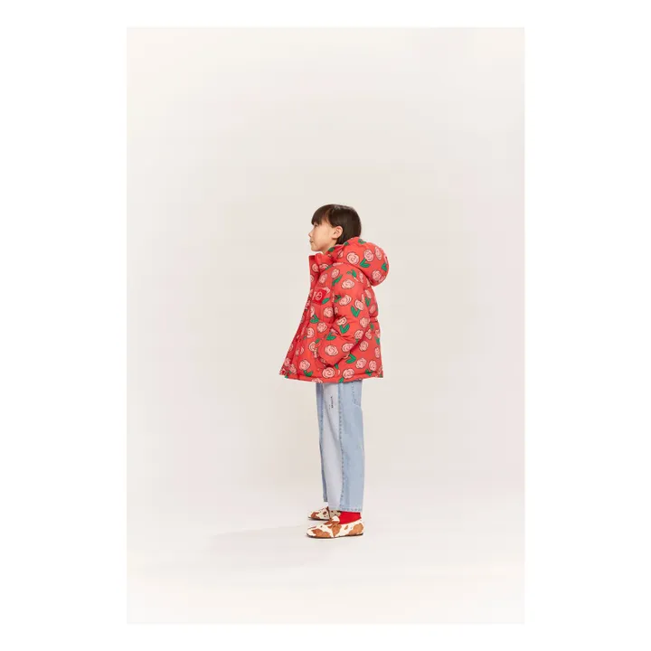Kukka Down Fleurie down jacket | Red- Product image n°1