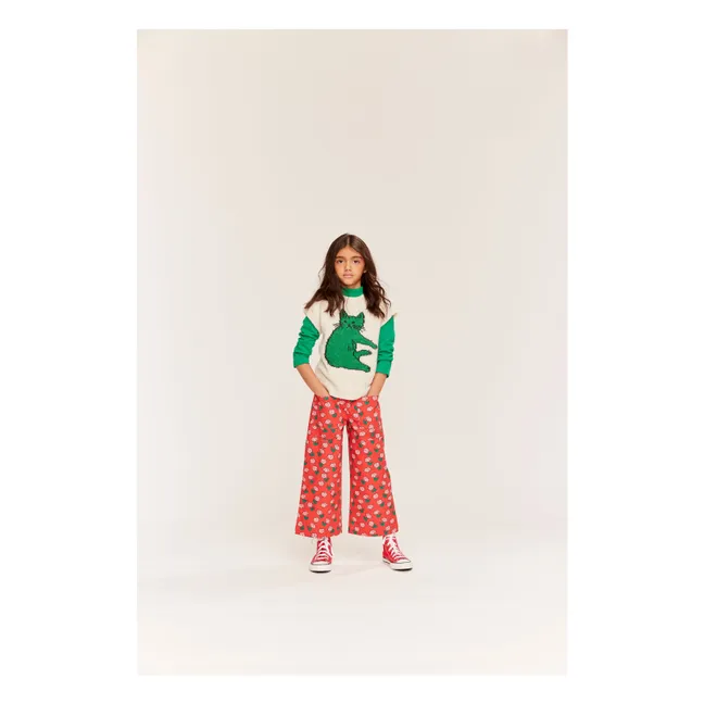 Pull Sans Manches Paws Laine | Ecru