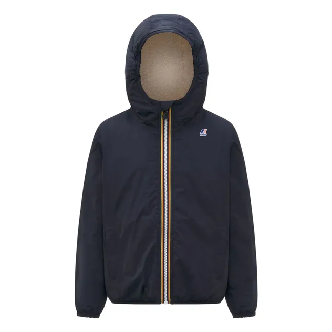 Le Vrai 4.0 Claude Orsetto waterproof lined jacket | Navy blue
