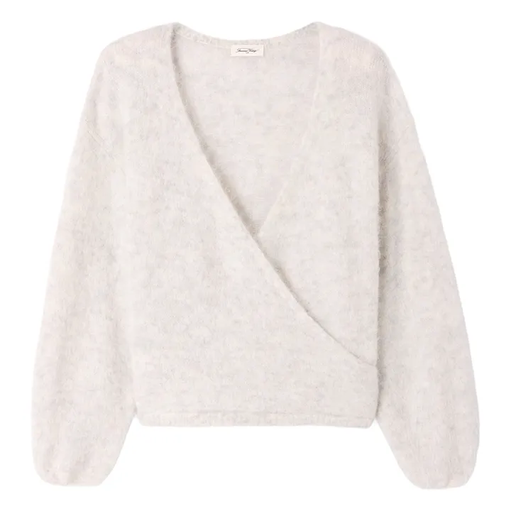 Pull Croisé Nuny Alpaga | Gris clair- Image produit n°0
