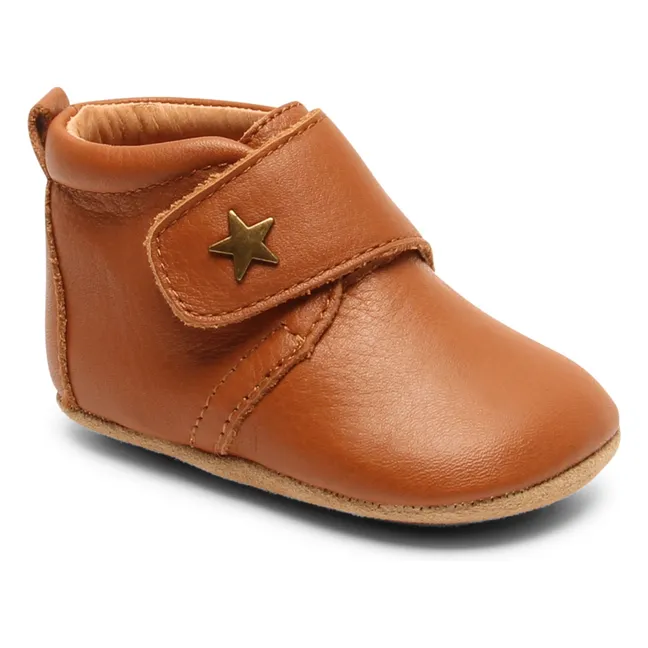Chaussons Baby Star | Cognac