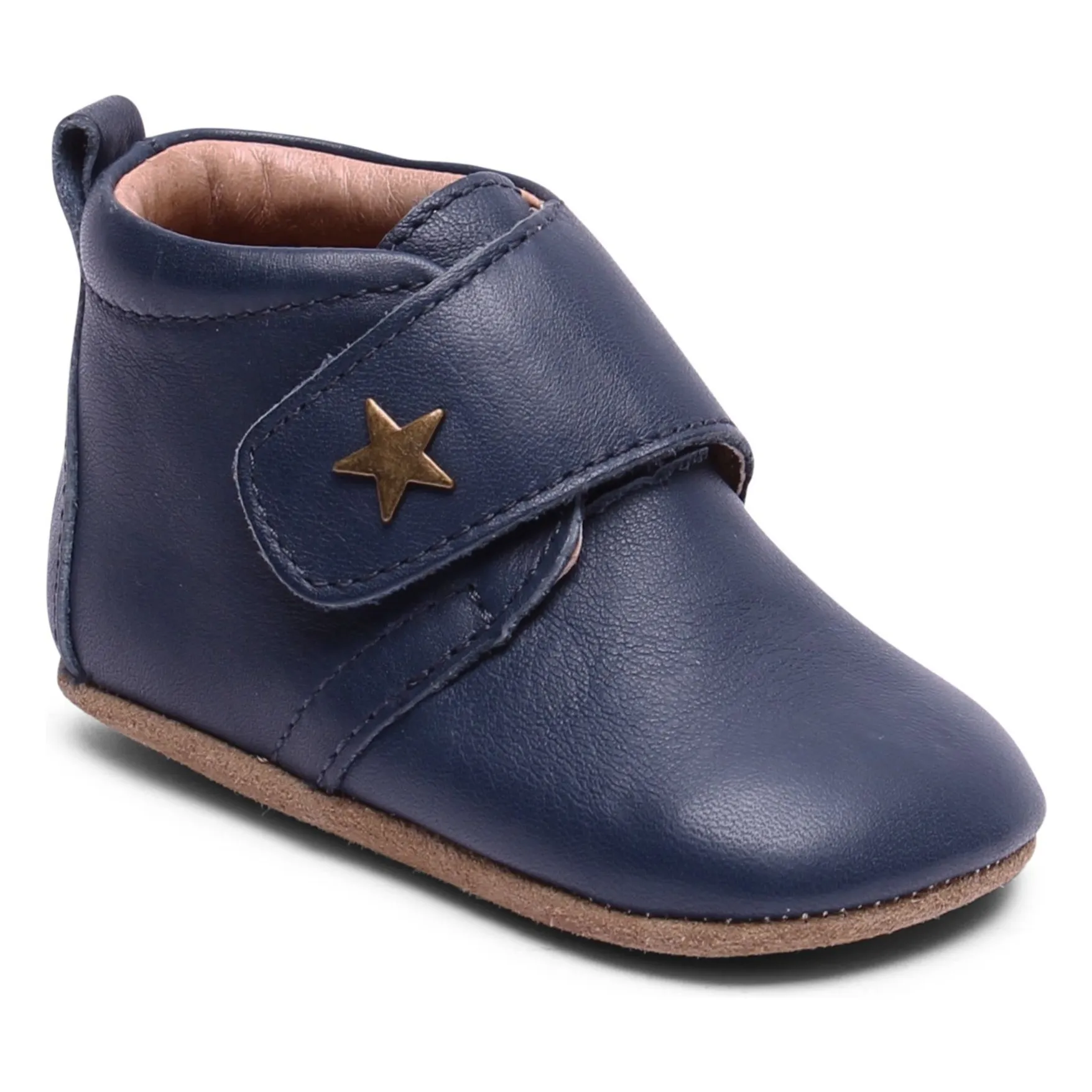 Bisgaard Navy Blue Baby Star Slippers