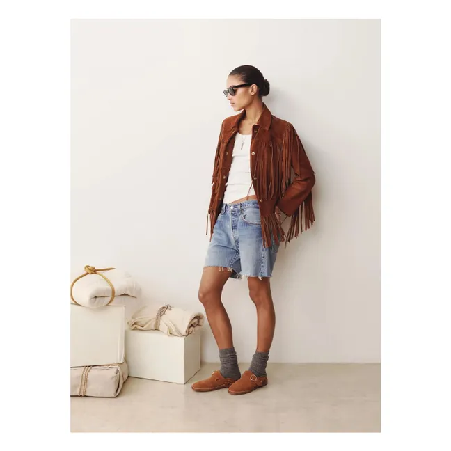 Lucca Wildleder-Loafer | Kamelbraun