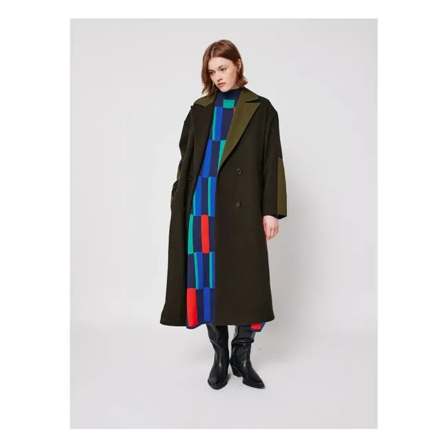 Manteau Long Laine - Collection Femme | Bleu nuit