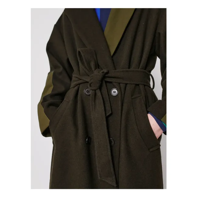 Manteau Long Laine - Collection Femme | Bleu nuit