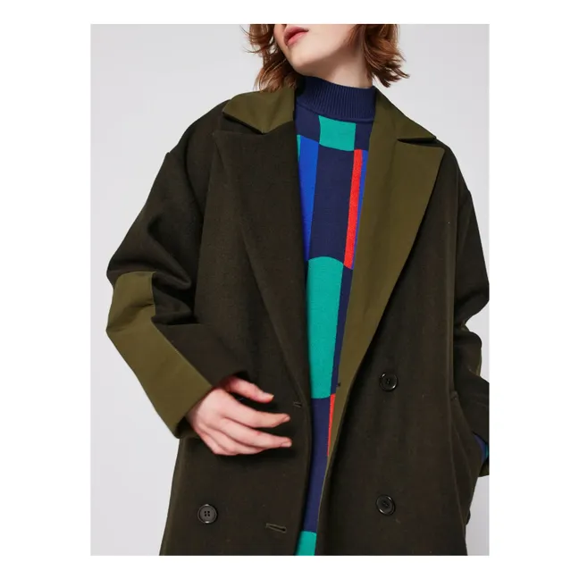 Manteau Long Laine - Collection Femme | Bleu nuit