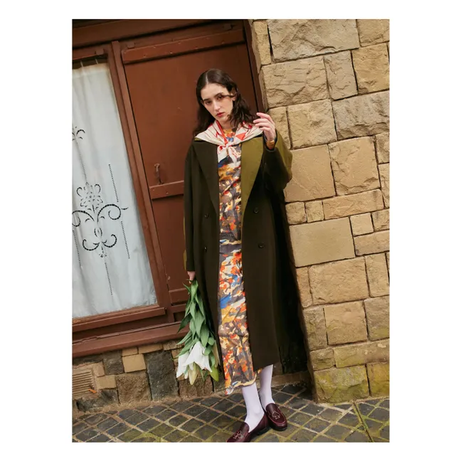 Manteau Long Laine - Collection Femme | Bleu nuit