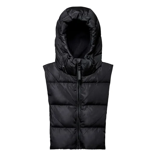 Capuche Doudoune Réversible Polaire | Noir