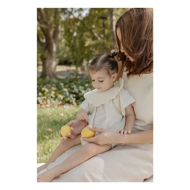 Daisies petal bibs in organic cotton - Set of 3