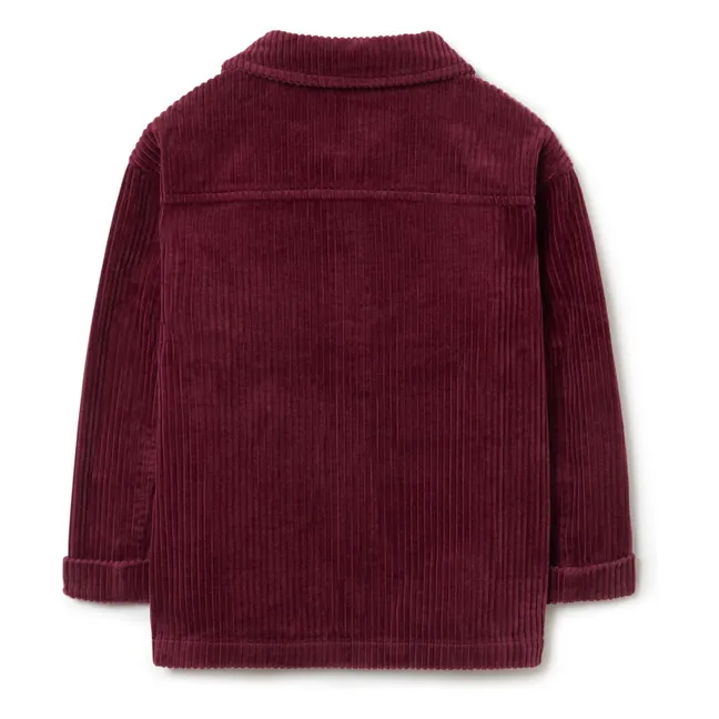 Corduroy Overshirt | Burgundy