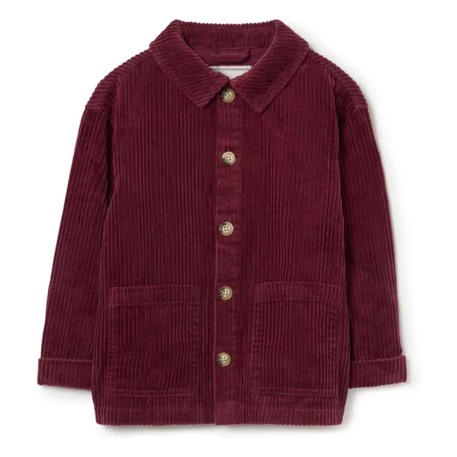 Corduroy Overshirt | Burgundy