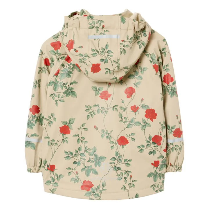 Veste Imperméable Roses | Ecru- Image produit n°1