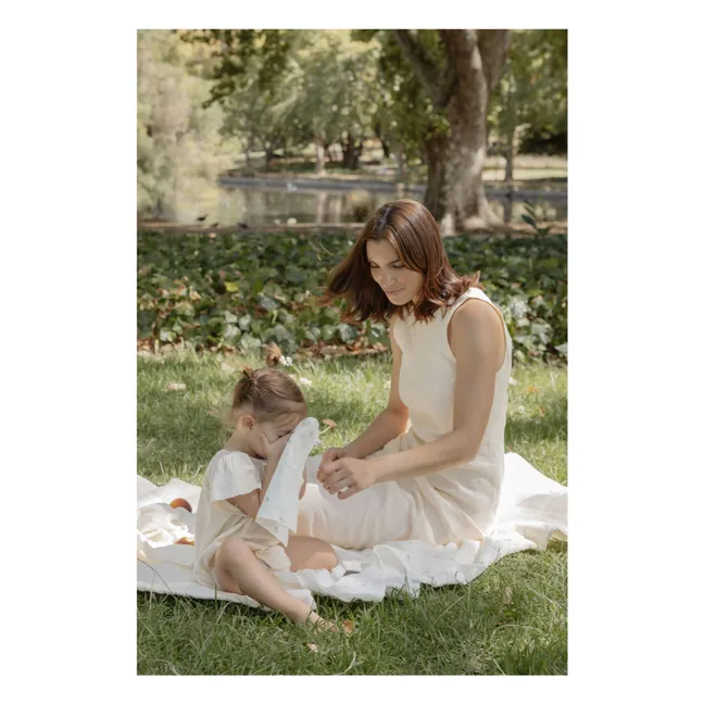 Serviettes Daisies en coton bio - Set de 3