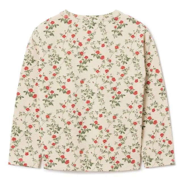 T-shirt Petit Rose | Ecru