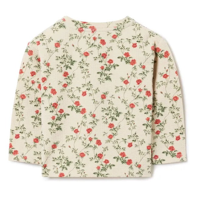 T-shirt Petit Rose Mini | Ecru