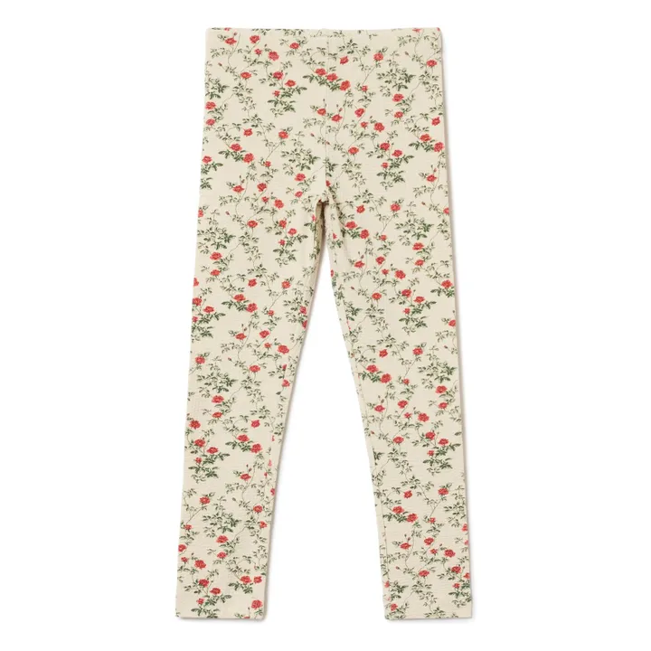Legging Petit Rose Mini | Ecru- Image produit n°0