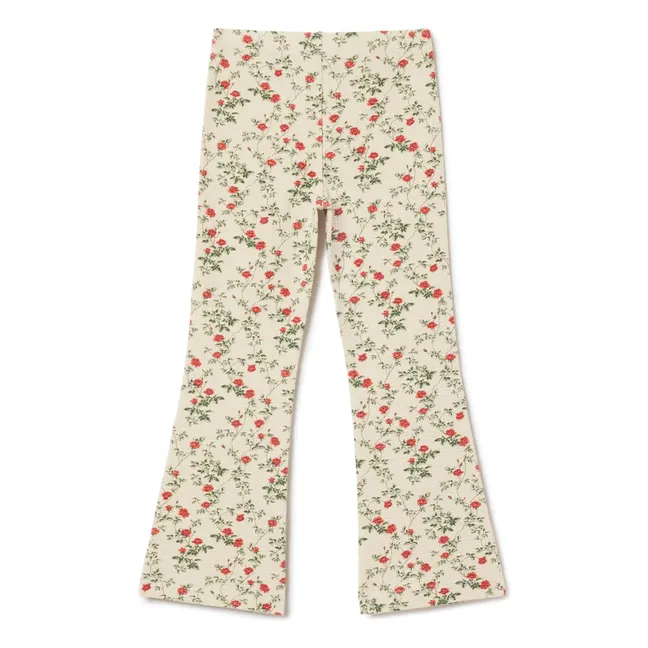 Legging Flare Petit Rose | Ecru