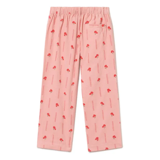 Pantalon Peony Velours Côtelé Mini | Rose