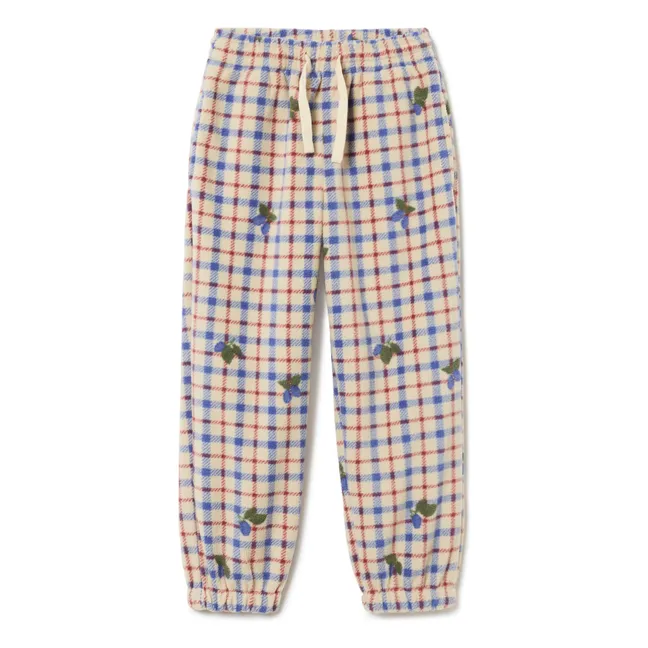 Hose Mulberry Kariert Mini | Seidenfarben