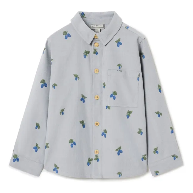 Chemise Mulberry Velours Côtelé | Bleu